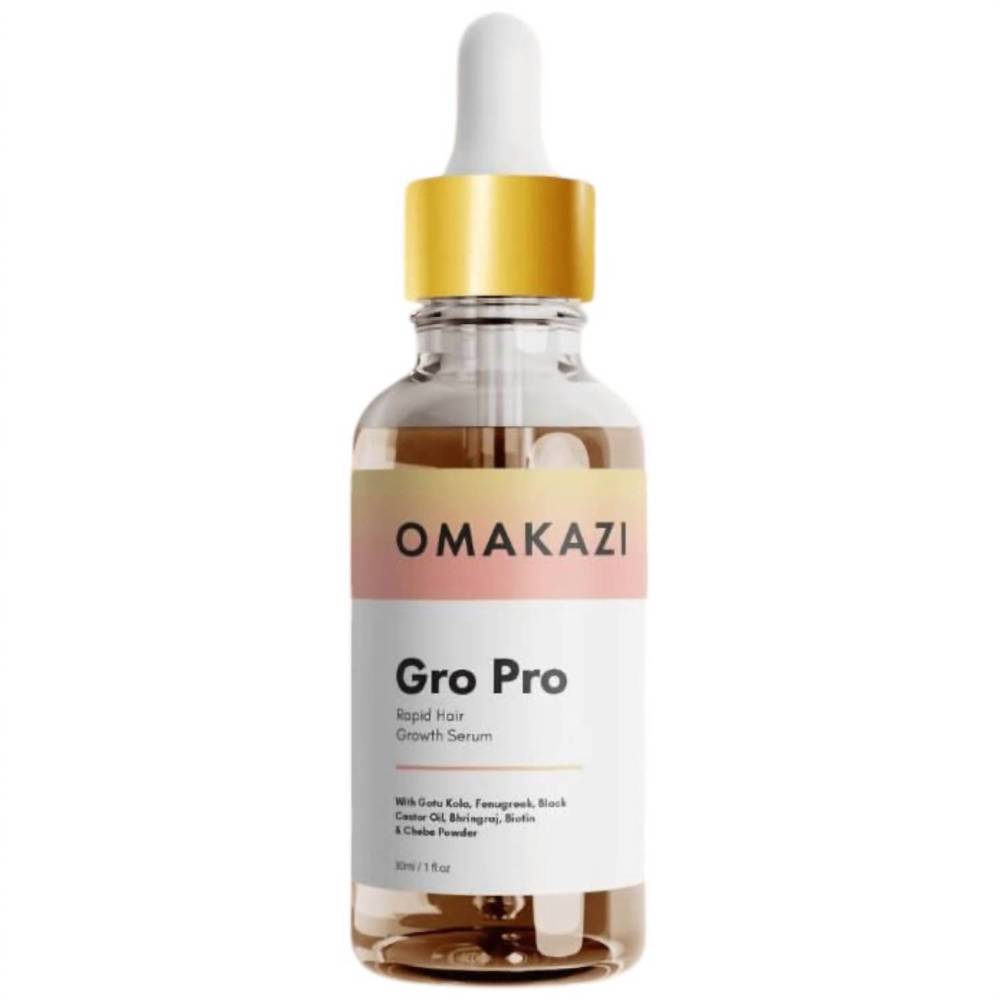 NEW OMAKAZI BEAUTY gro pro rapid hair growth serum in yellow